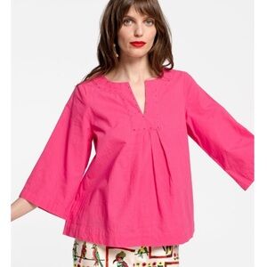 Frances Valentine Vibrant Pink Blouse